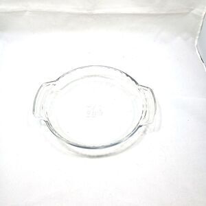 Vintage Anchor Hocking Clear Glass 9” Pie Dish Plate With Handles